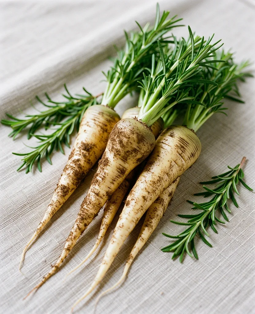 Seasonal UK ingredients close-up
