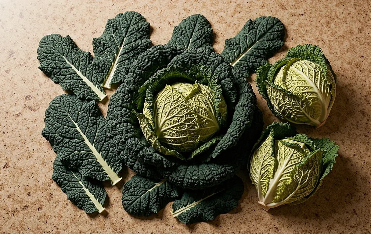 Seasonal British produce texture