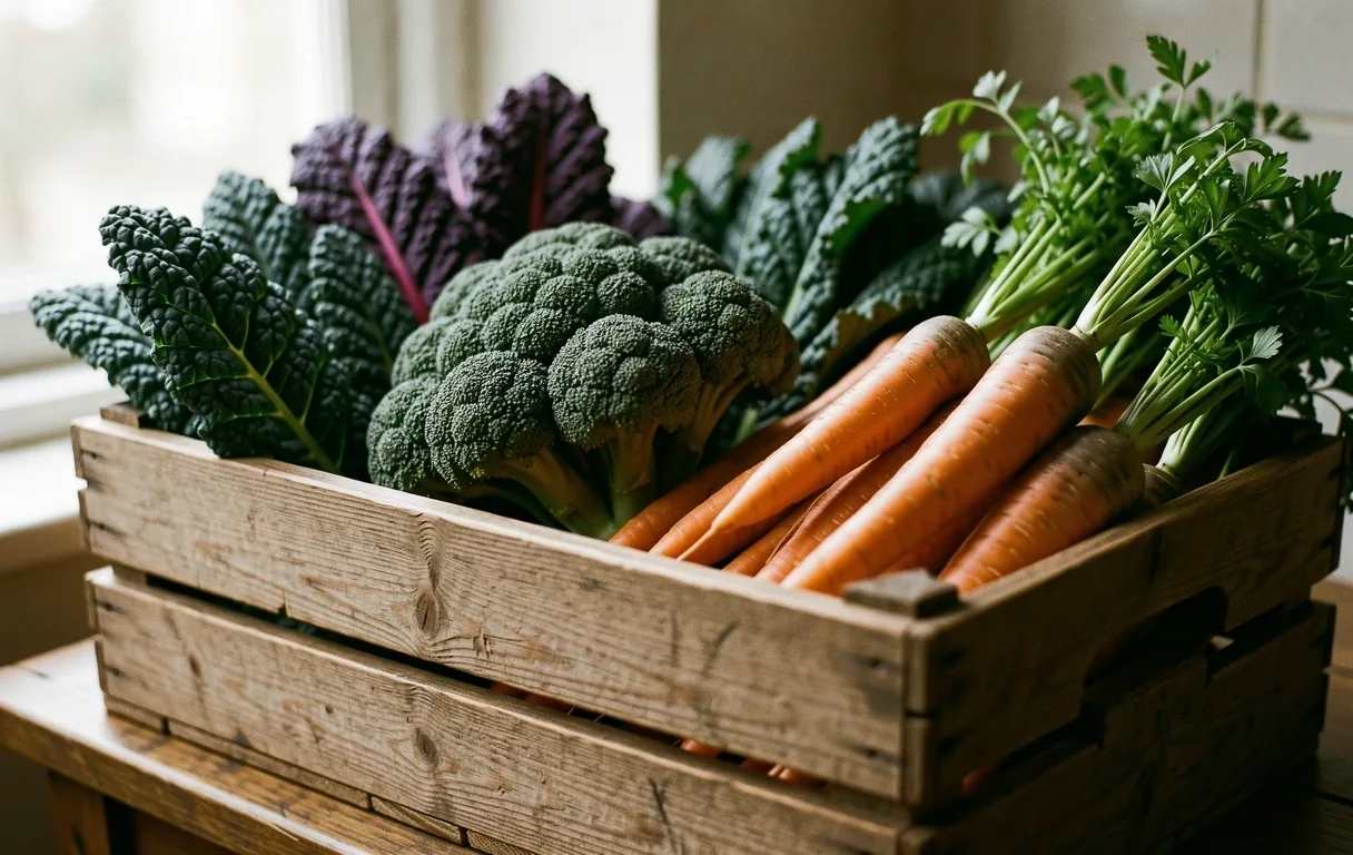 Seasonal UK produce textures